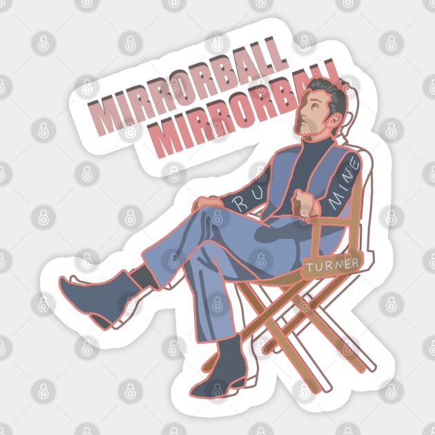 Arctic Monkeys Alex Turner Mirrorball Design Sticker by The Collection